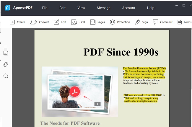 ApowerPDF Home Display