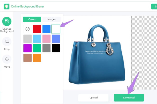 change photo background to white with apowersoft