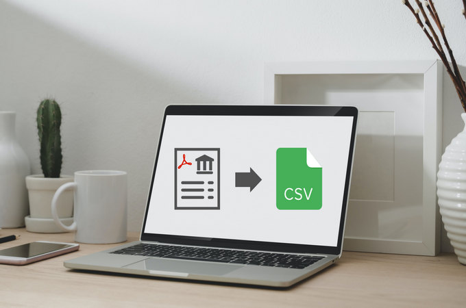 convert PDF bank statement to CSV