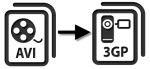 convert AVI to 3GP