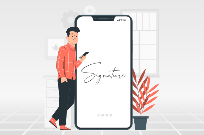 make signature background white