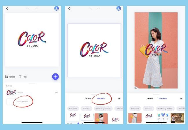 upload photos to add watermark